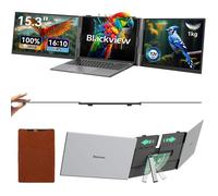 Blackview DCM 8 Extension Ecran Ordinateur Portable Ultra-Fine, Triple Moniteur Portable 15.3” 100% sRGB,Extension D'écran 1080P FHD