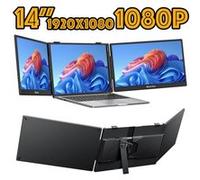 BLACKVIEW DCM5 Extension d'écran portable 14" pour ordinateur portable | Full HD 1920x1080 IPS | USB-C Plug & Play | Double écran pour productivité Noir