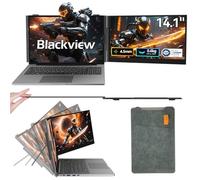 Blackview Double Ecran Pc Portable Ultra-Fin&Certifié TÜV SÜD,14" IPS FHD 1080P Moniteur pour Ordinateur Portable,Plug & Play sans Pilote, Écran pour PC Portable, Idéal pour Travail Itinérant