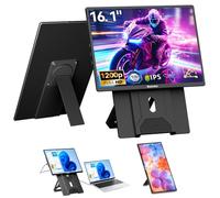 Blackview Écran Portable 16,1" FHD 1200P, Double Ecran PC Portable avec Support Magnétique 360°, Portable Monitor Plug & Play pour Windows/Mac/PS5, Voyage & Bureau