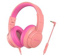 BLACKVIEW FitBuds K1 - Casque supra-auriculaire pliable Bluetooth 5.4, câble 1,6 m, ENC, micro, batterie 500 mAh (rose)