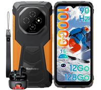 Blackview FORT 1 Smartphone Incassable 6.56"" 12Go+128Go 10000mAh Android 15 NFC Orange avec Blackview Airbuds 8
