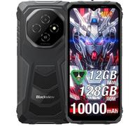 Blackview Fort 1 Smartphone Robuste 12 Go + 128 Go Caméra 16MP 6.56'' 10000mAh Android 15 Telephone Double SIM 4G NFC GPS - Noir