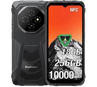 Blackview Fort 1 Smartphone Robuste 18Go + 256 Go Caméra 16MP 6.56'' 10000mAh Android 15 Telephone Double SIM 4G NFC GPS - Noir
