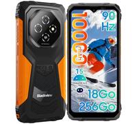Blackview Fort 1 Telephone Incassable Android 15, 18Go+256Go/TF 2To, Batterie 10000mAh Telephone Portable Incassable, 6,56''HD+, AI 16MP, IP69K/NFC/OTG/Doke AI/Fingerprint/2Ans Garantie