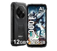 Blackview Fort 1 Téléphone Portable Incassable 2026, 12Go+128Go/2TB Android 15 Téléphone Débloqué 4G,10000mAh,16MP Caméra AI, 6.56" HD+ 90Hz Smartphone Incassable Etanche, GPS,NFC,OTG,Gemini AI, Noir