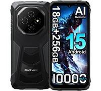 Blackview FORT 1 Téléphone Portable Incassable 6.56" 18Go+256Go 10000mAh Smartphone Android 15 NFC Dual SIM GPS - Noir Noir G