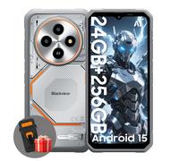 Blackview FORT 2 5G 8 Go RAM 128/256 Go ROM Android 15 Smartphone Robuste 6,56 pouces 90 Hz Téléphone Mobile 5000 mAh with case blanc