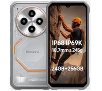 Blackview Fort 2 AI Smartphone Robust Léger, Éditeur de Photos IA, 24Go+256Go, 10,7 mm Ultra-Fin, 16MP+13MP, 6,56'' HD+, Robust Téléphone Étanche RenforcéIP68, Android 15 Dual SIM, GPS NFC Blanc