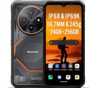 Blackview Fort 2 AI Smartphone Robust Léger, Éditeur de Photos IA, 24Go+256Go, 10,7 mm Ultra-Fin, 16MP+13MP, 6,56'' HD+, Robust Téléphone Étanche RenforcéIP68, Android 15 Dual SIM, GPS NFC Noir