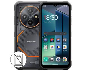 Blackview Fort 2 Android 15, 24 Go (8 + 16) de RAM + 128 Go de ROM (extensible jusqu'à 2 To via carte TF), smartphone 4G pour l'extérieur, appareil photo IA 16 Mpx, écran HD+ de 6,56 pouces, batterie 