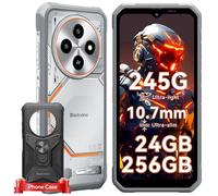 Blackview Fort 2 Android 15 Smartphone Incassable, 245g/10.7mm Téléphone Portable, 24GB+256GB/2TB Téléphone Portable Incassable, MTK G81, 6.56" 450nit, 16MP AI Caméra, IP69K/NFC/WIFI 5/2 Ans Garantie