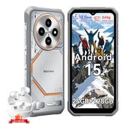 Blackview Fort 2 Smartphone Incassable 6.56" 24Go+128Go 5000mAh 16MP AI Caméra Téléphone Android 15 NFC-Blanc avec Airbuds 20-Blanc