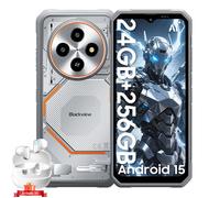 Blackview BV6200Plus Téléphone robuste Android 15, 11000mAh, 24GB+256GB/2TB, 6.56" HD + 90Hz, NFC/empreintes digitales, Noir - Airbuds 60 Noir Noir