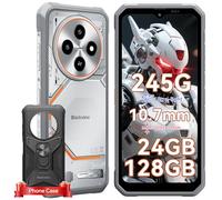 Blackview Fort 2 Téléphone Portable Incassable Android 15, Ultra-Mince 10.7mm Téléphone Incassable, 24(8+16) Go+128Go/2To, Étanche IP69K, 6.56" HD+90Hz, 16MP + 13MP, 4G/NFC/Fingerprint/GPS/OTG/245g