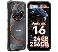 Blackview Fort 2 Téléphone Portable Incassable Android 16, 10.7mm/245g, 24GB+256GB/2TB Téléphone Incassable, Étanche IP69K, 6.56" HD+90Hz, 16MP + 13MP, 4G/NFC/Fingerprint/GPS/OTG/2 Ans Garantie