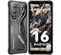 Blackview Fort 5 Android 16 Téléphone Portable Incassable 248g/10.7mm Ultra-Fin, 108MP+50MP+13MP Vision Nocturne, 36Go+256Go/2To, 6.78'' 120Hz Smartphone Incassable 4G, Mode Gants/IP69K/NFC/700 Nits