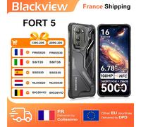 Blackview FORT 5 Le Smartphone Robuste le Plus Léger avec Capteur 108MP, Android 16 36GB(12+24)+256GB, 6,78" HD+ IPS, 5000mAh, NFC, 33W With EU Charger (33W)