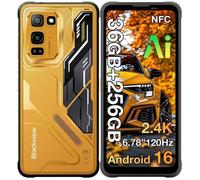 Blackview Fort 5 Smartphone 36Go + 256Go 6.78'' 2.4K 120Hz 108MP 5000mAh Téléphone portable Incassable Double SIM 4G NFC GPS Jaune
