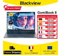 BLACKVIEW GamiBook 8 AMD R7 7735HS 16" 16GB DDR5 512GB SSD 5000MAH Ordinateur Portable Windows 11 Pro 1920*1200 Clavier Rétroéclairé 120Hz GRIS
