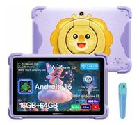 Blackview Link 1 Kids Tablette Tactile, Tablette enfants Android 16 , 12 Go + 64 Go, 8.68 " , Affichage HD +, 5MP + 8MP, Google Kids Space & Parental Control, Violet Violet