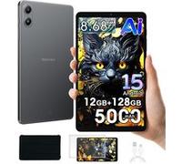 Blackview Link2 Tablette Android 15,Mini Tablette Gaming 8 Pouces,12Go RAM + 128Go ROM,Gemini AI 2.0,Face ID,Widevine L1,WiFi 5G,5000mAh,8Mpx + 5Mpx,GPS,BT5.0,Noir Noir