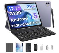 Blackview Link8 Android 15 Tablette 12,7" 36Go RAM+256Go Tablettes avec Clavier Souris Stylet et Cas, Octa Core G100 Gaming Tablette 8400mAh 16MP+13MP 90Hz 2K FHD Display/Widevine L1/5G WiFi/Face ID