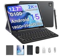 Blackview Link8 Android 15 Tablette 12,7" 36Go RAM+256Go Tablettes avec Clavier Souris Stylet et Cas, Octa Core G100 Gaming Tablette 8400mAh 16MP+13MP 90Hz 2K FHD Display/Widevine L1/5G WiFi/Face ID