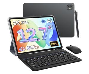 Blackview Link8 Tablette 13 Pouces,Android 15 Tablettes avec Stylet,36Go RAM+256Go,90Hz 2K FHD Display,Octa Core G100 Gaming Tablette avec Clavier,8400mAh/GPS/16MP+13MP/Widevine L1/Faciale ID