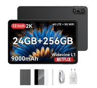 Blackview MEGA2 Tablette Tactile 11.97" Android 15 2.4G+5G Wifi, RAM 24 Go ROM 256 Go/SD 2 To 9000mAh Tablette PC Dual Sim - Gris