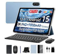 Blackview MEGA 2 Tablette Android 15 4G 12 pouces 24 Go/36 Go de RAM 256 Go de ROM Widevine L1 24+128 bleu