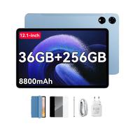 Blackview MEGA 3 MTK G100 12,1 pouces 8800mAh Tablette Android 15 12 Go RAM 256 Go ROM Stockage only tablet bleu