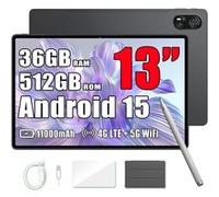 Tablette Tactile Blackview Tab 15 Pro 10.5 14Go+256Go/SD 1To 8280mAh 13MP+8MP Android 12 Dual SIM,PC Mode - Argent Argent