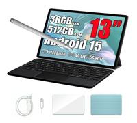 Blackview MEGA 8 Tablette Tactile 13"" Gemini AI, Android 15 36 Go+512 Go/SD 2 To,11000mAh,50MP+13MP,Dual Sim Vert Avec Clavier K1