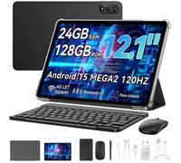 Blackview MEGA2 Tablette 12 Pouces 24Go 128Go Android 15-Écran 2.4K Widevine L1-WiFi 5G 9000mAh avec Clavier Souris-Étude Travail