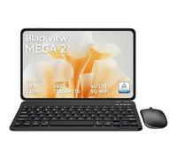 Blackview Mega2 Tablette 12 Pouces Android 15 Tablets, 24 Go de RAM + 128 Go de ROM, 120Hz 2K FHD Tablette de Jeu avec Clavier, Souris, Stylet, Casque, 4G LTE+5G, WiFi, 9000 mAh, WideVine L1, Blue