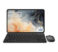 Blackview Mega2 Tablette 12 Pouces Android 15 Tablets, 24 Go de RAM + 128 Go de ROM, 120Hz 2K FHD Tablette de Jeu avec Clavier, Souris, Stylet, Casque, 4G LTE+5G, WiFi, 9000 mAh, WideVine L1, Gray