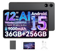 Tablette MEGA3 12,1" 2,5K 90Hz Top 3 IA Modèles Android 15 RAM 36 Go ROM 256 Go/SD 2 To, 8800mAh(33W), 50 MP Dual Sim - Gris