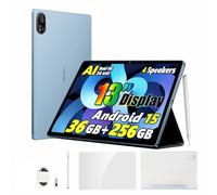 Blackview Mega8 AI Android 15 Gaming Tablette 13 Pouces, 36Go+256Go/2To AI Tablette Tactile, Haut-parleurs Quad-Box, 11000mAh, 50MP, 4G LTE 5G WiFi Tablette PC Mode, Stylo Intelligent + Coque, Blau