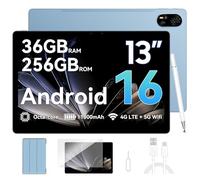 Blackview Mega8 Tablette 13 Pouces Android 16,36GB RAM + 256GB ROM/2TB TF,90Hz 2K Tablette Tactile, 2.2GHz Octa-Core T620 Tablettes Gaming, 4G LTE SIM, 11000mAh/50MP + 13MP/Gemini AI 2.0/Widevine L1