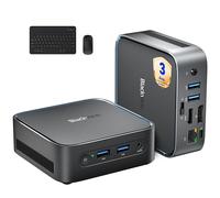 MP50 Mini PC avec Souris et Clavier, Ryzen 3500UWin-11 Pro,16Go+512Go SSD, Mini Ordinateur de Bureau Silencieux Wifi5 Noir