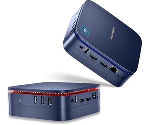 Blackview Mini PC W-11 Pro, Mini PC 16Go RAM+1TB M.2 SSD Mini Ordinateur de Bureau Intel 11ème Génération N5095, Wi-FI Double Bande, BT 4.2, HDMI 2.0, 4K UHD(Blue)