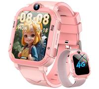 Blackview Montre Connectée Enfant 4G,avec GPS,SOS,Appel SIM, ,Appels Vidéo ,800mAh Batterie,Caméra HD-Rose