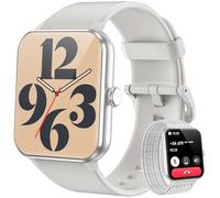 Blackview Montre Connectée Femme Homme, Appel Bluetooth, Écran à LCD, Notifications des Réseaux Sociaux, Cardiofréquence/Oxymètre/Analyse Sommeil, 100+ Modes Sports, pour Android& iOS (Grise)