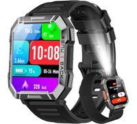 Blackview Montre Connectée Homme, avec fonction passer/recevoir des appels,boussole,étanche,montre de sport, 100+ modes sportifs, moniteur de Fréquence Cardiaque,Podomètre, smartwatch pour Android/iOS