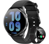 Blackview Montre connectée Hommes Femmes, écran AMOLED 1,43", Montre de Fitness avec Fonction téléphone, Passer/recevoir des appels, Moniteur de fréquence Cardiaque et de Sommeil, pour Android et iOS