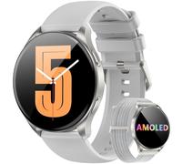 Blackview Montre Connectée Smartwatch Hommes Femmes - Écran AMOLED 1.43", Appels Téléphoniques Directs, Moniteur Fréquence Cardiaque 24/7 et Sommeil, Compatible Android iOS, Montre Sport Étanche IP68