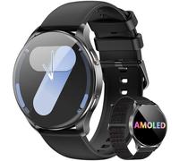 Blackview Montre Connectée Smartwatch Hommes Femmes - Écran AMOLED 1.43", Appels Téléphoniques Directs, Moniteur Fréquence Cardiaque 24/7 et Sommeil, Compatible Android iOS, Montre Sport Étanche IP68