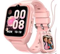 Blackview Montre Z30 Connectée Enfant Localisation GPS+LBS+WiFi Appel Vidéo 4G HD Fonction SOS Idéale pour Garçons et Filles Rose