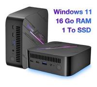 MP100 Mini PC 16GO 1TO Windows 11 PRO HOME - NOIR